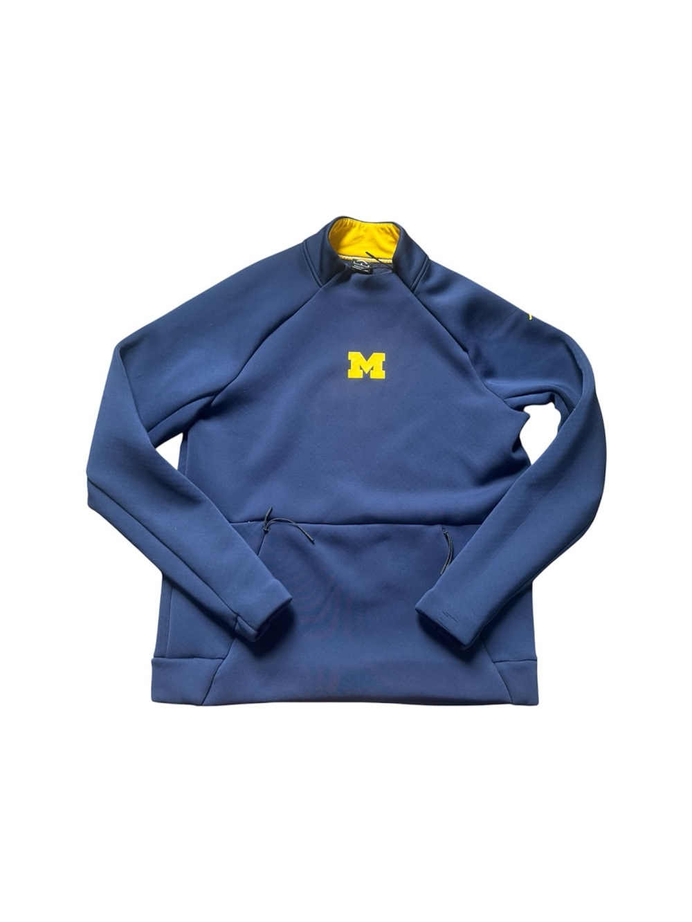 Jordan University M Logo Navy & Yellow Pullover Jacket L